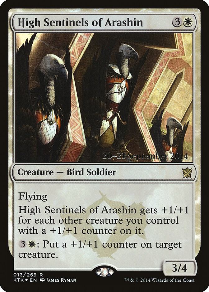 High Sentinels of Arashin 13 card from Prerelease Cards