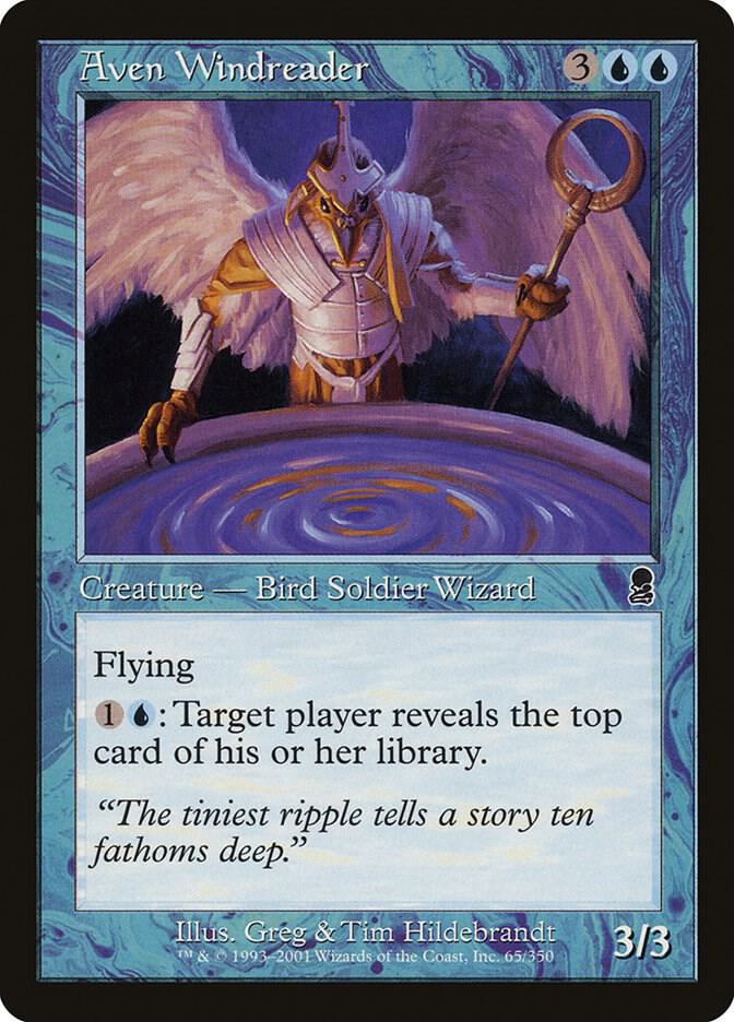 Aven Windreader 65 card from Odyssey