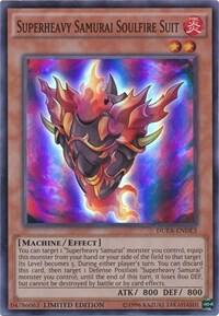 Superheavy Samurai Soulfire Suit DUEA-ENDE3 card from Duelist Alliance: Deluxe Edition