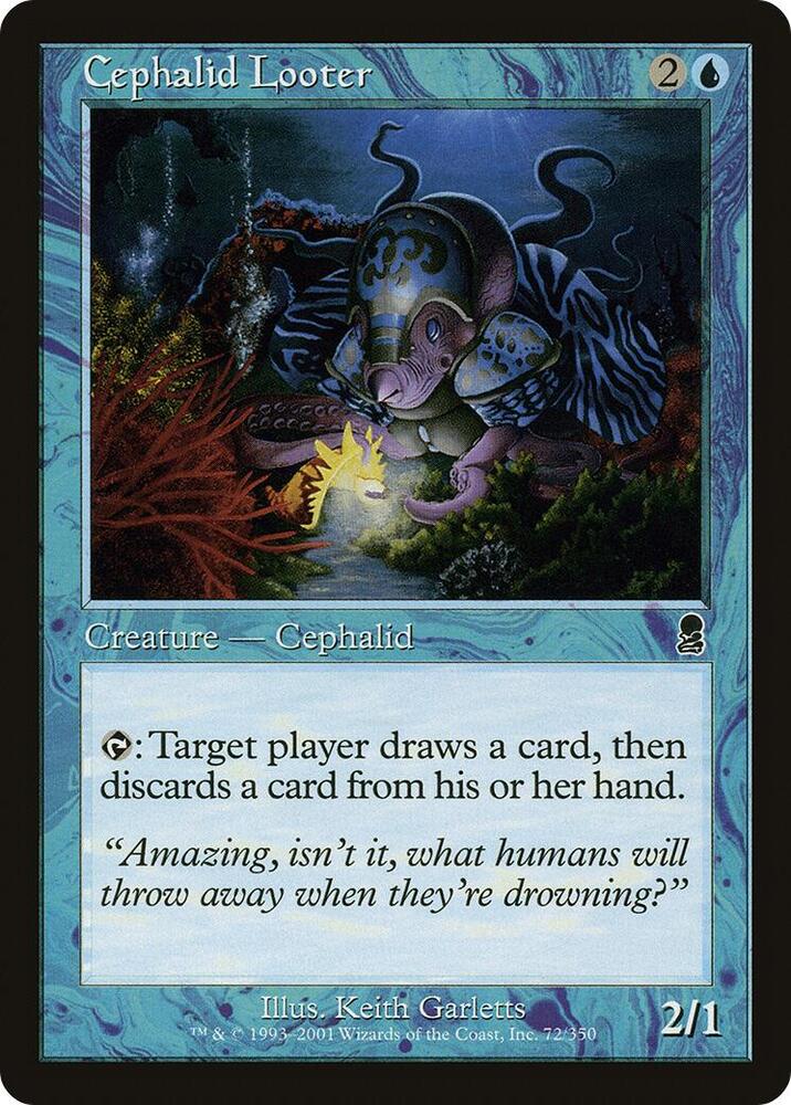Cephalid Looter 72 card from Odyssey