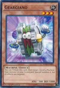 Geargiano SDGR-EN004 card from Structure Deck: Geargia Rampage