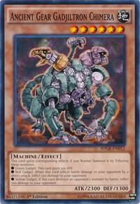 Ancient Gear Gadjiltron Chimera SDGR-EN012 card from Structure Deck: Geargia Rampage