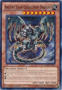 Ancient Gear Gadjiltron Dragon SDGR-EN013 card from Structure Deck: Geargia Rampage