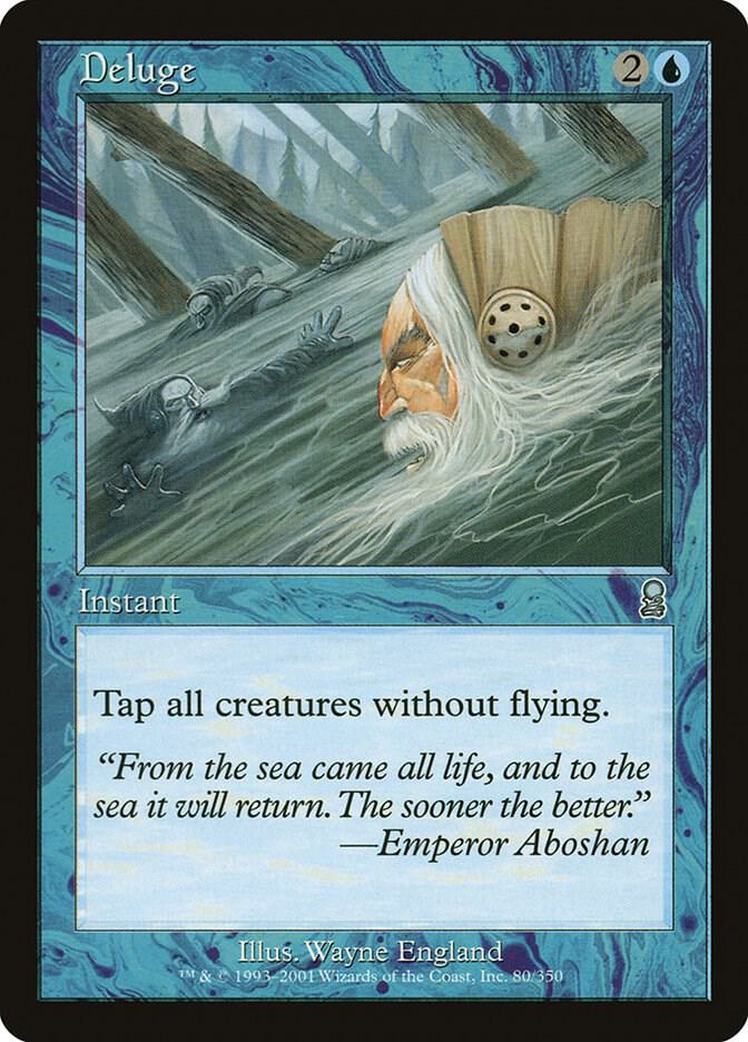 Deluge 80 card from Odyssey