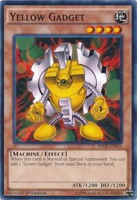 Yellow Gadget SDGR-EN011 card from Structure Deck: Geargia Rampage