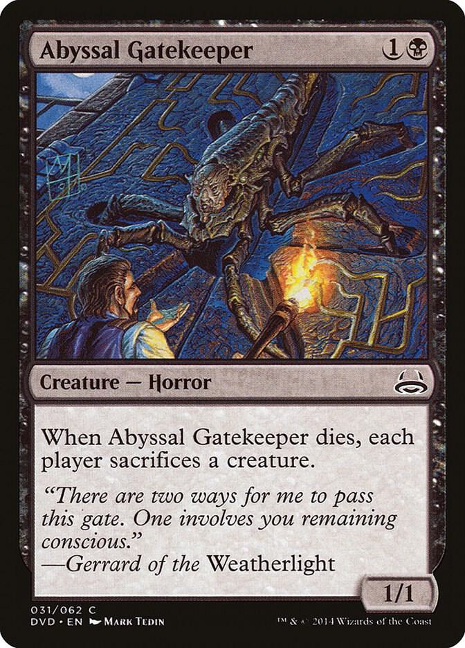 Abyssal Gatekeeper 31 card from Duel Decks: Anthology
