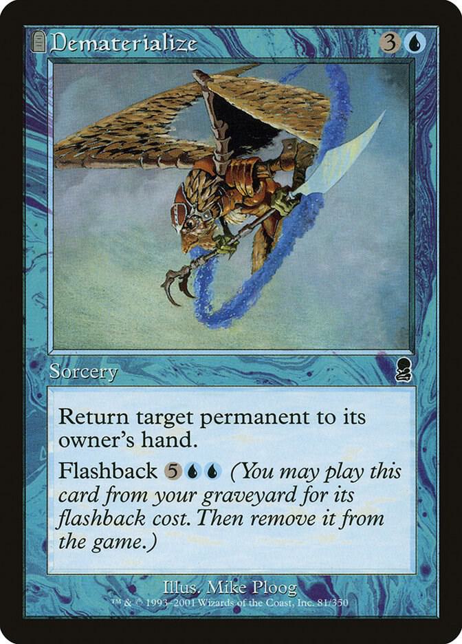 Dematerialize 81 card from Odyssey