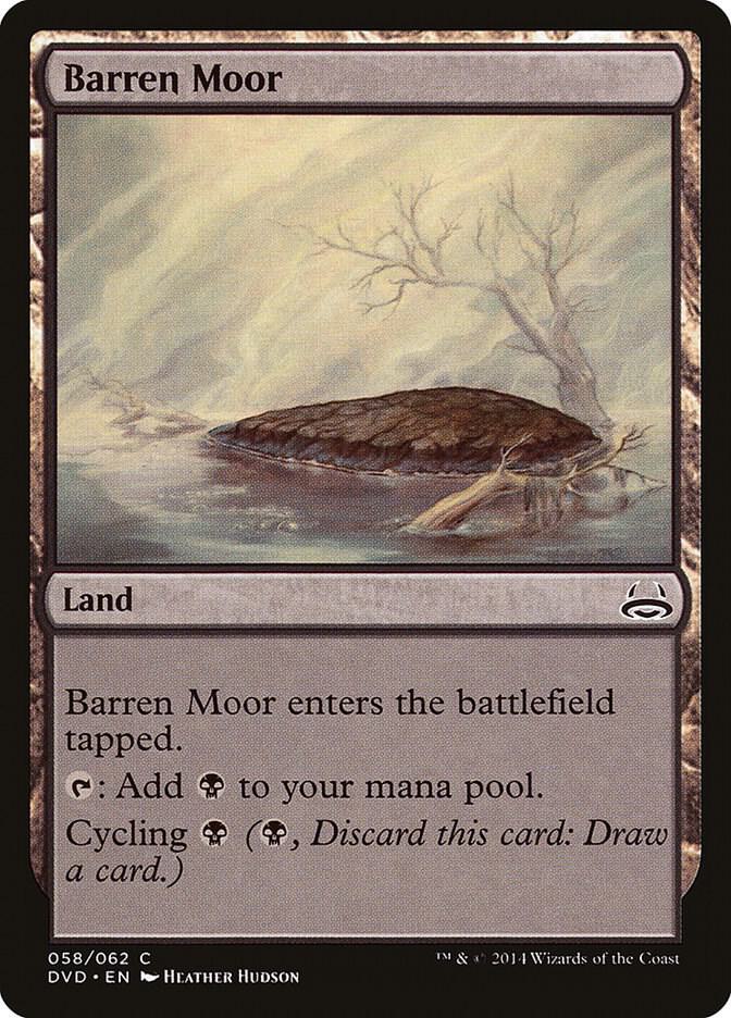 Barren Moor 58 card from Duel Decks: Anthology