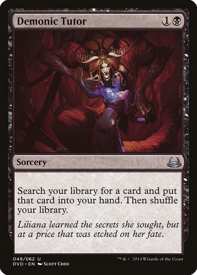 Demonic Tutor 49 card from Duel Decks: Anthology