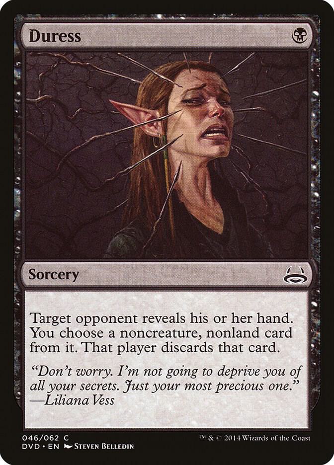 Duress 46 card from Duel Decks: Anthology