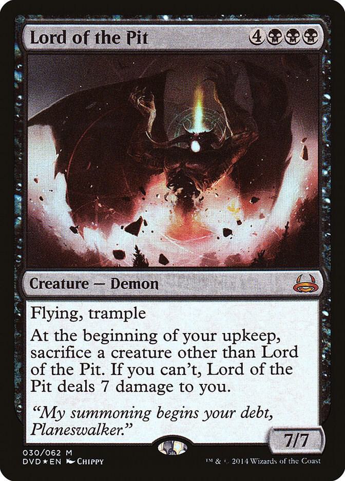 Lord of the Pit 30 card from Duel Decks: Anthology