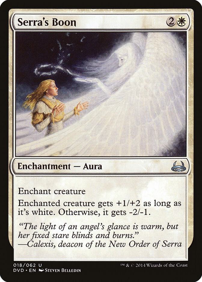 Serra's Boon 18 card from Duel Decks: Anthology