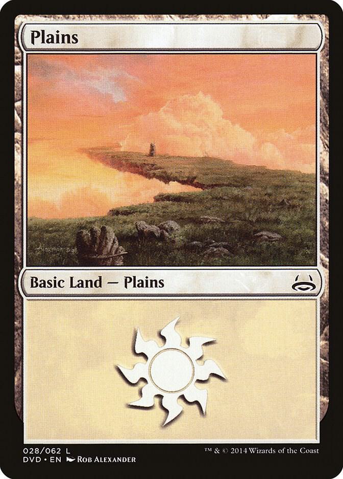 Plains 28 card from Duel Decks: Anthology