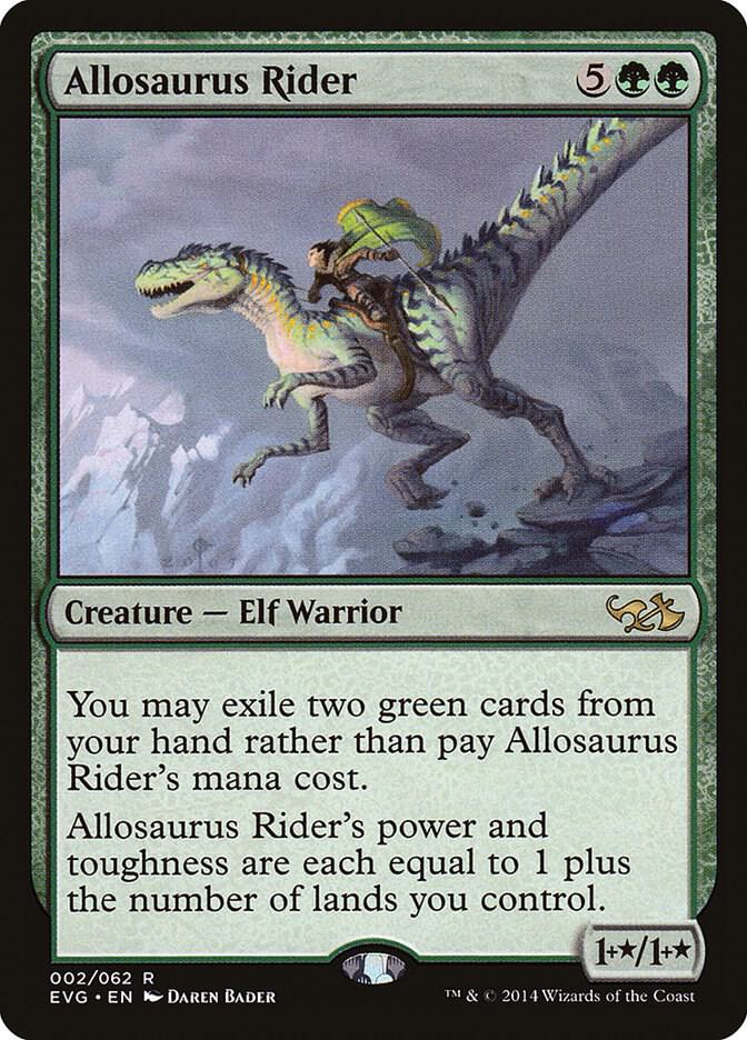 Allosaurus Rider 2 card from Duel Decks: Anthology