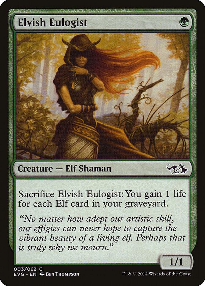 Elvish Eulogist 3 card from Duel Decks: Anthology