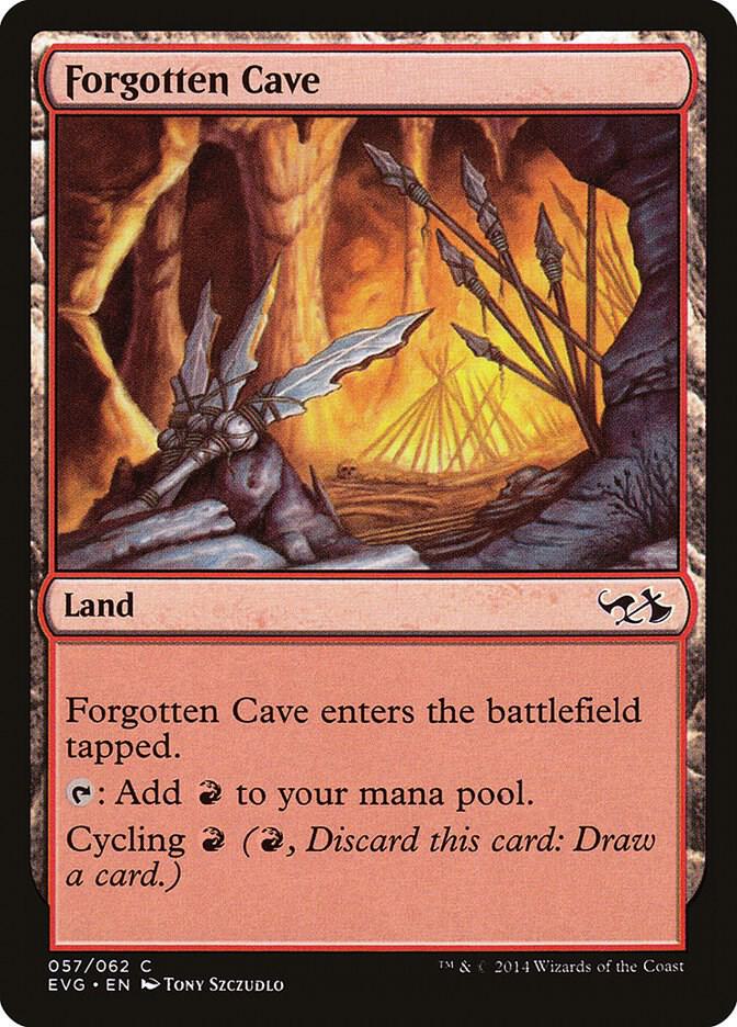 Forgotten Cave 57 card from Duel Decks: Anthology