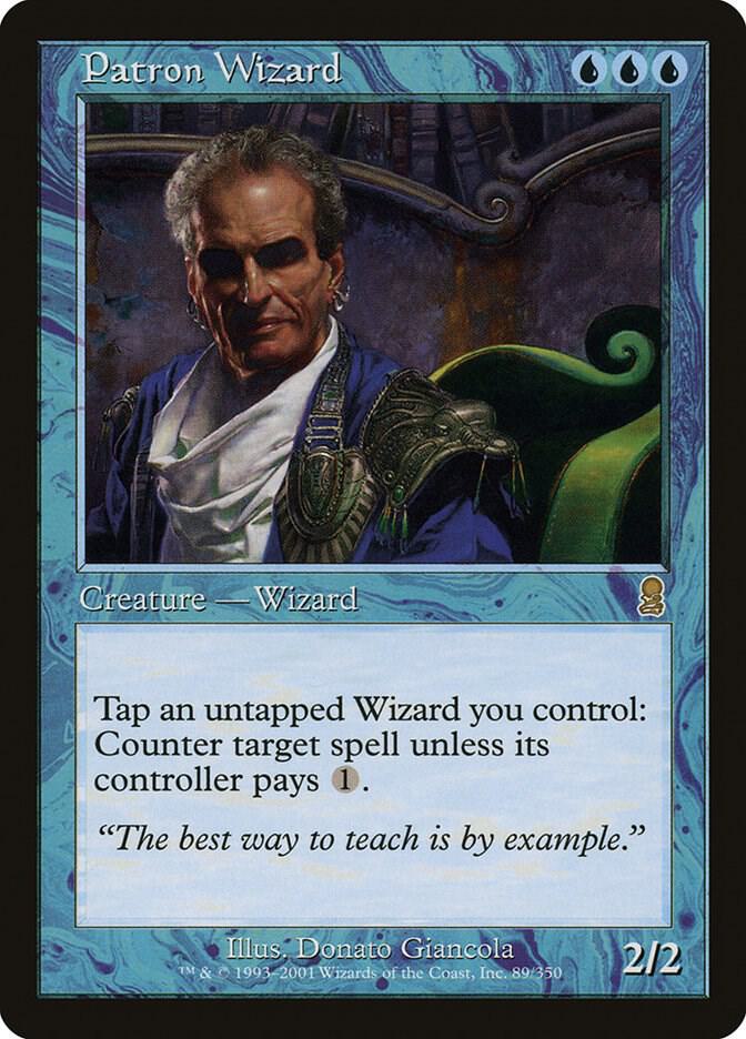 Patron Wizard 89 card from Odyssey