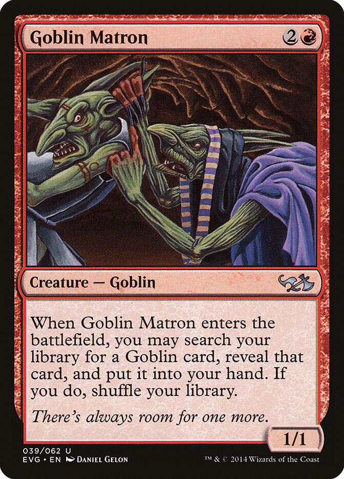 Goblin Matron 39 card from Duel Decks: Anthology