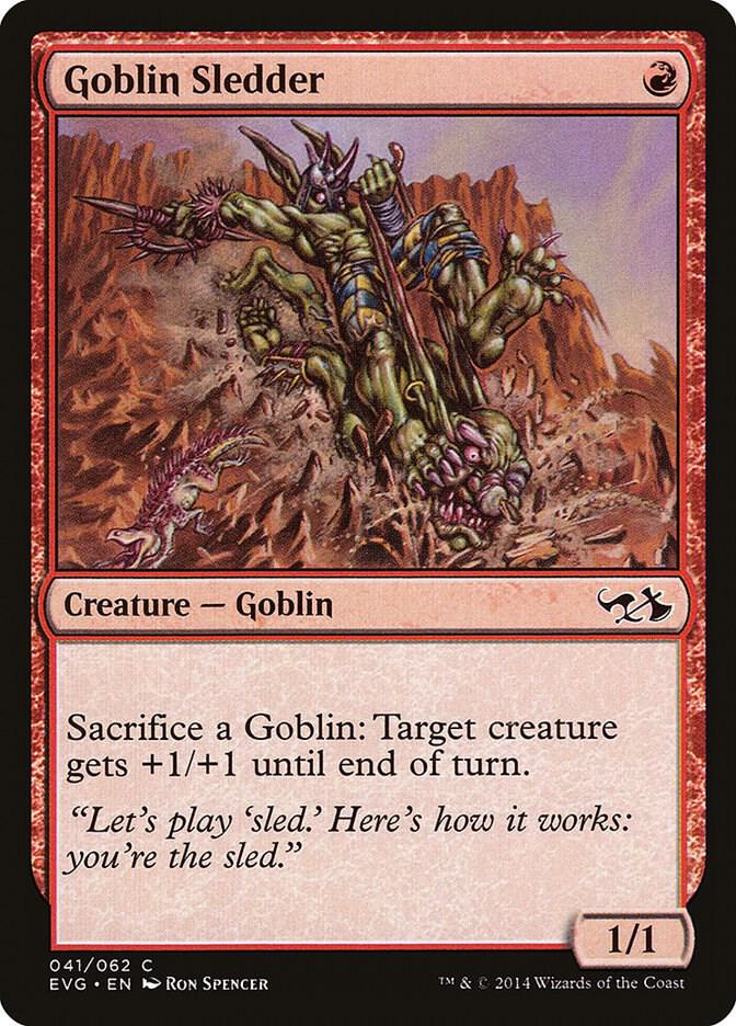 Goblin Sledder 41 card from Duel Decks: Anthology