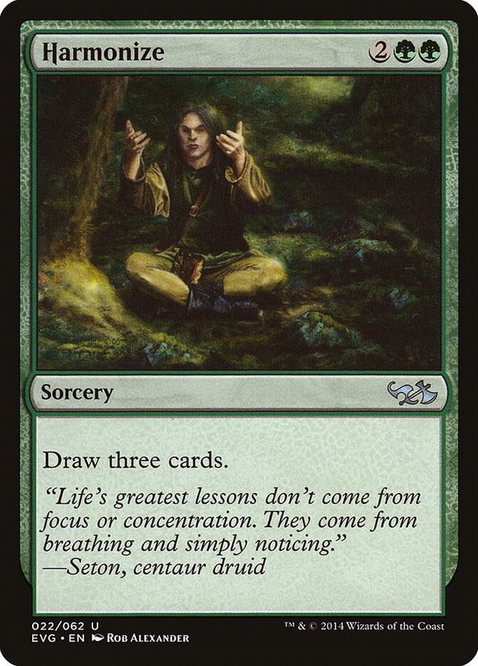 Harmonize (EVG) 22 card from Duel Decks: Anthology