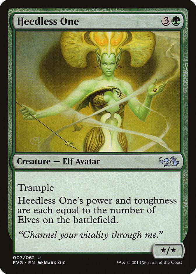 Heedless One 7 card from Duel Decks: Anthology