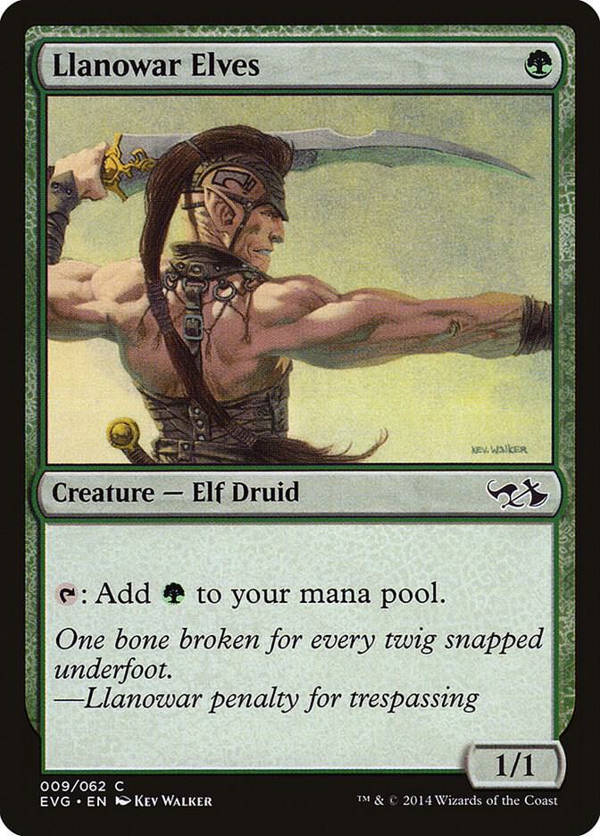 Llanowar Elves 9 card from Duel Decks: Anthology