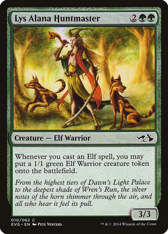 Lys Alana Huntmaster 10 card from Duel Decks: Anthology