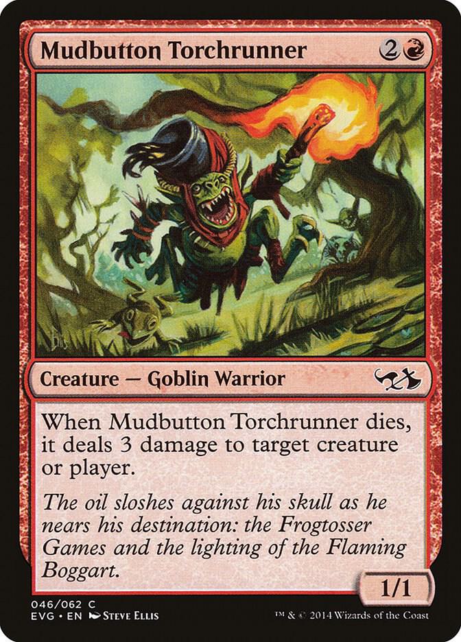 Mudbutton Torchrunner 46 card from Duel Decks: Anthology