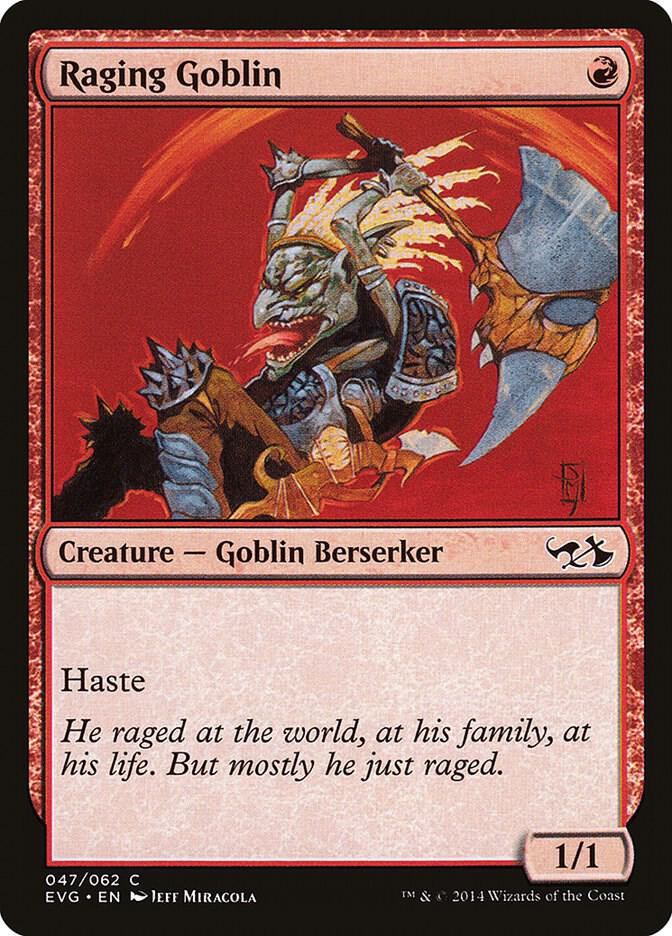 Raging Goblin 47 card from Duel Decks: Anthology