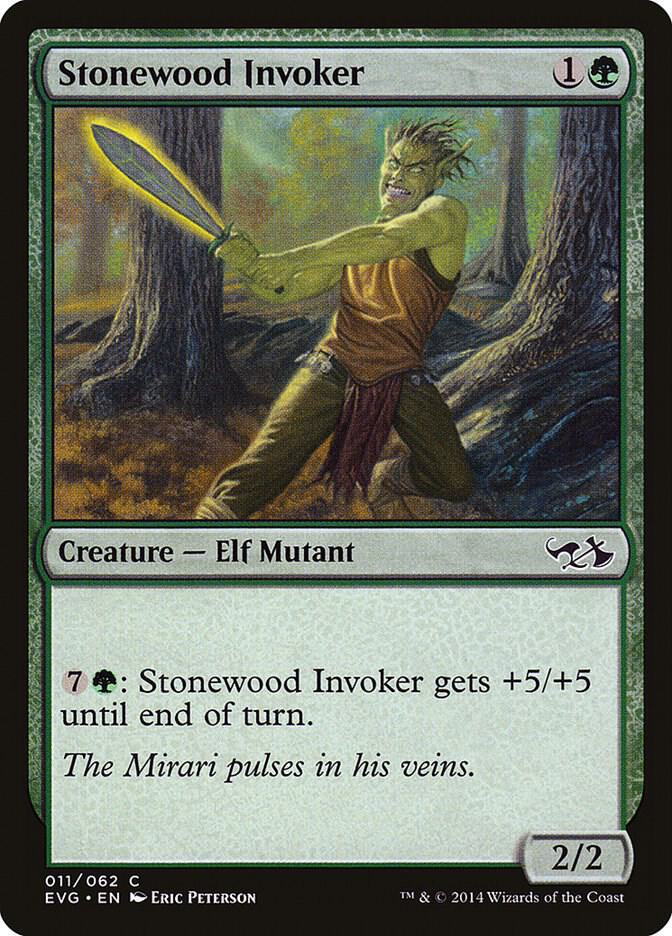 Stonewood Invoker 11 card from Duel Decks: Anthology