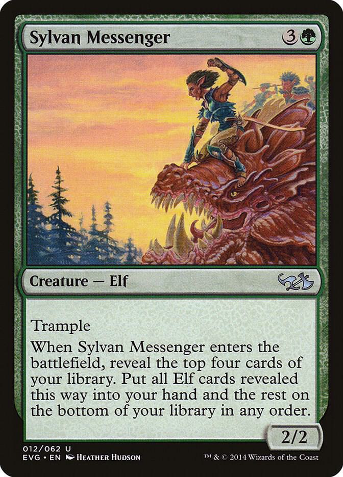 Sylvan Messenger 12 card from Duel Decks: Anthology