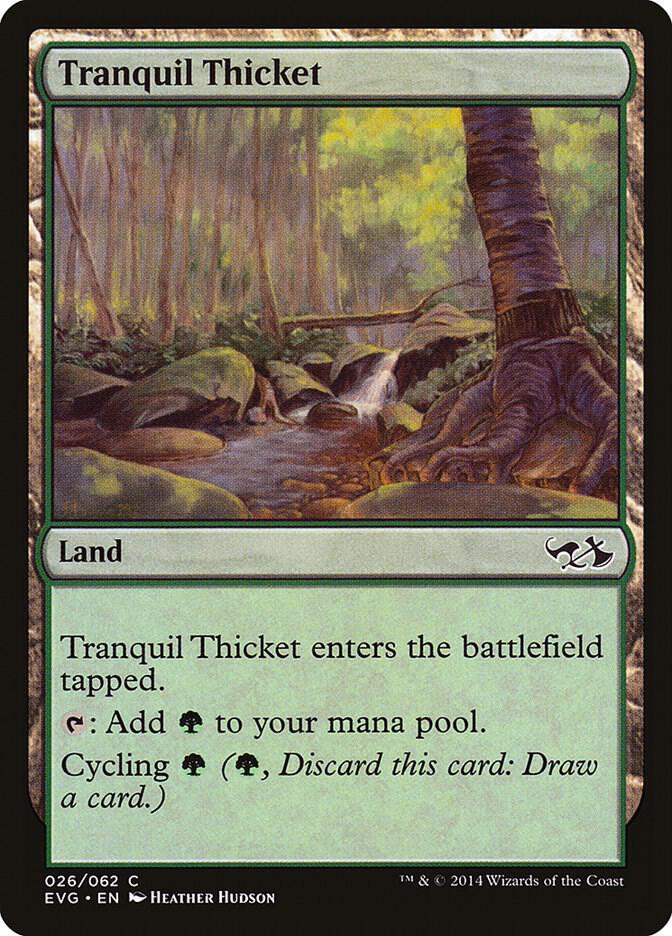 Tranquil Thicket 26 card from Duel Decks: Anthology