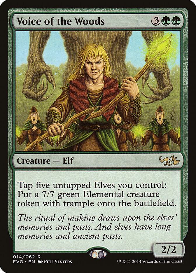 Voice of the Woods 14 card from Duel Decks: Anthology