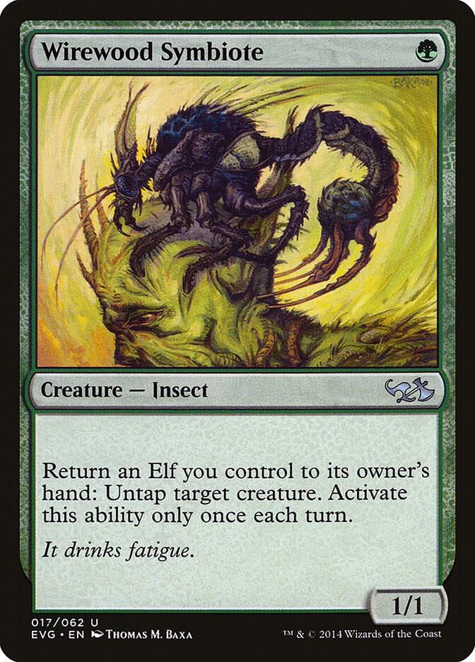 Wirewood Symbiote 17 card from Duel Decks: Anthology