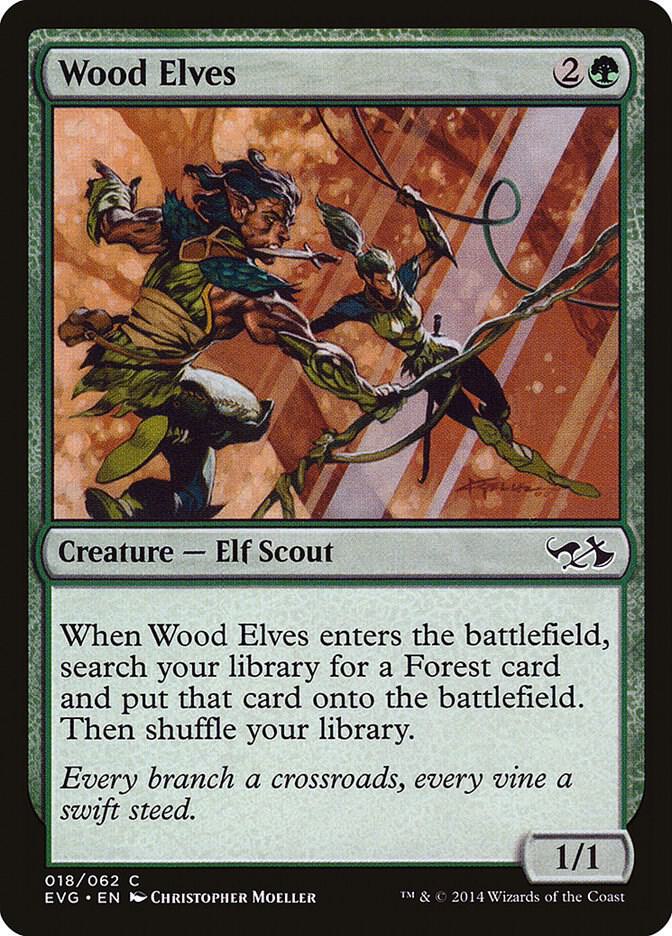 Wood Elves 18 card from Duel Decks: Anthology