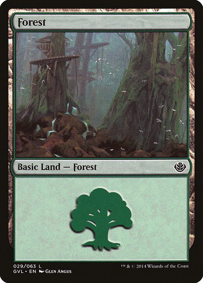 Forest (GVL) 29 card from Duel Decks: Anthology