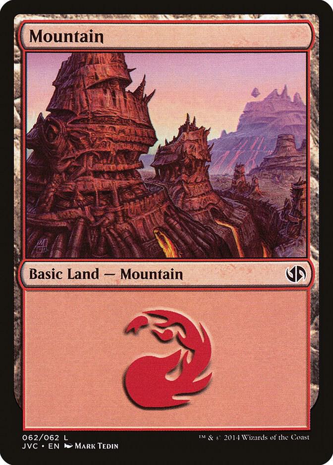 Mountain (JVC) 62 card from Duel Decks: Anthology