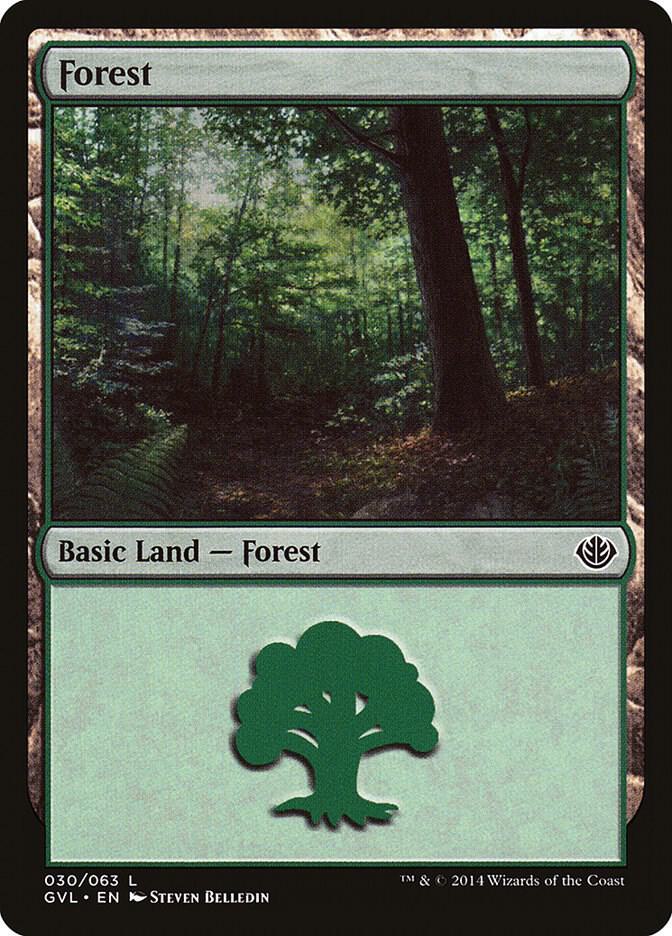 Forest (GVL) 30 card from Duel Decks: Anthology