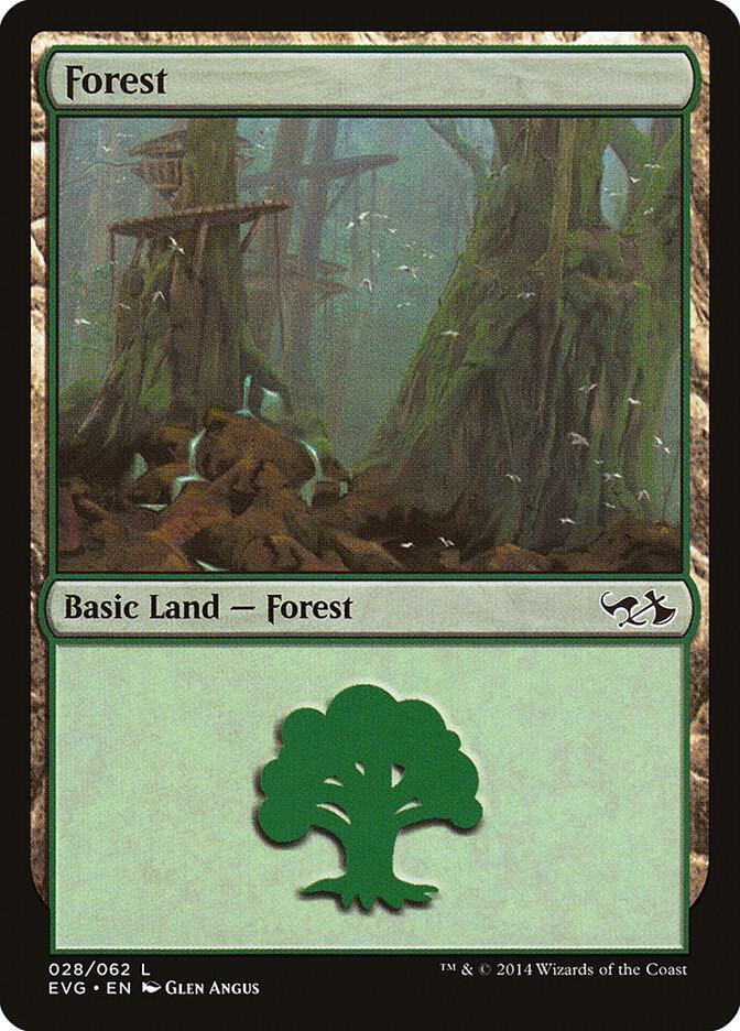 Forest (EVG) 28 card from Duel Decks: Anthology