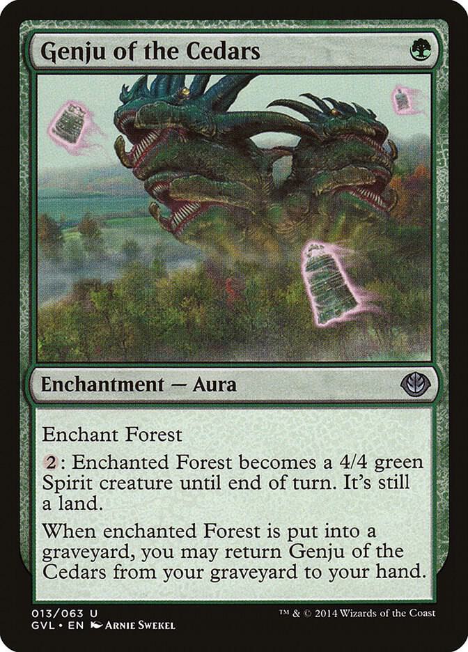 Genju of the Cedars 13 card from Duel Decks: Anthology