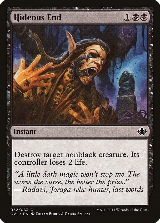 Hideous End 52 card from Duel Decks: Anthology