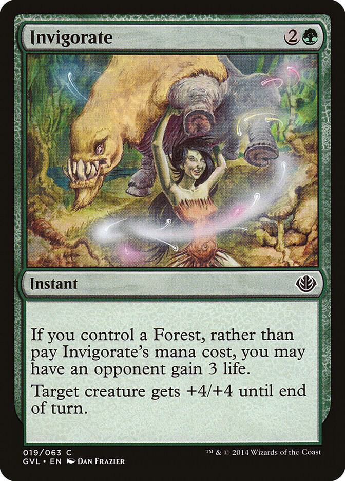 Invigorate 19 card from Duel Decks: Anthology