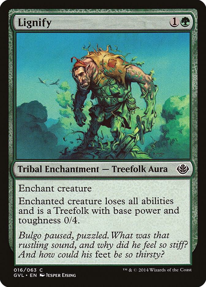 Lignify 16 card from Duel Decks: Anthology