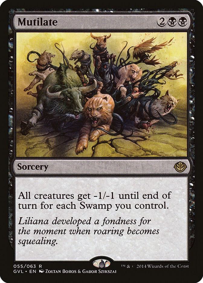 Mutilate 55 card from Duel Decks: Anthology