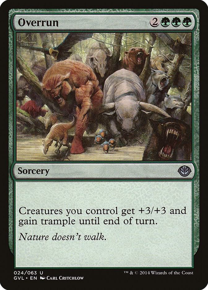 Overrun 24 card from Duel Decks: Anthology