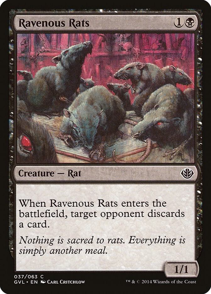 Ravenous Rats 37 card from Duel Decks: Anthology