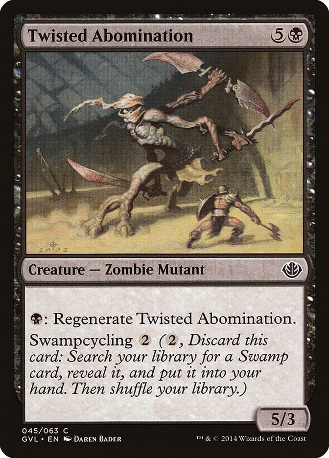 Twisted Abomination 45 card from Duel Decks: Anthology