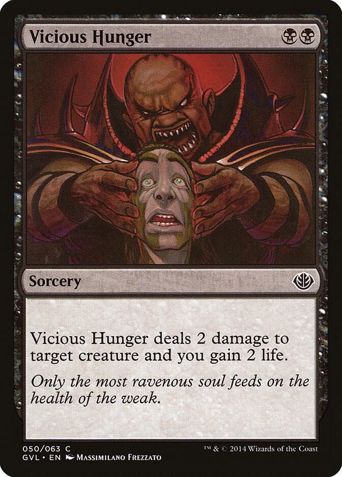 Vicious Hunger 50 card from Duel Decks: Anthology