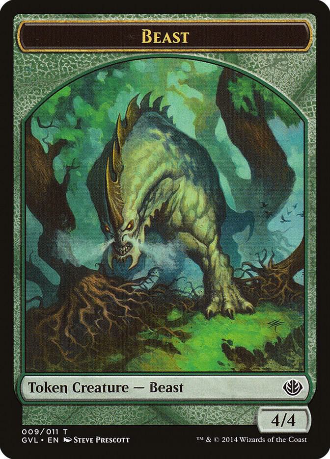 Beast Token 9 card from Duel Decks: Anthology