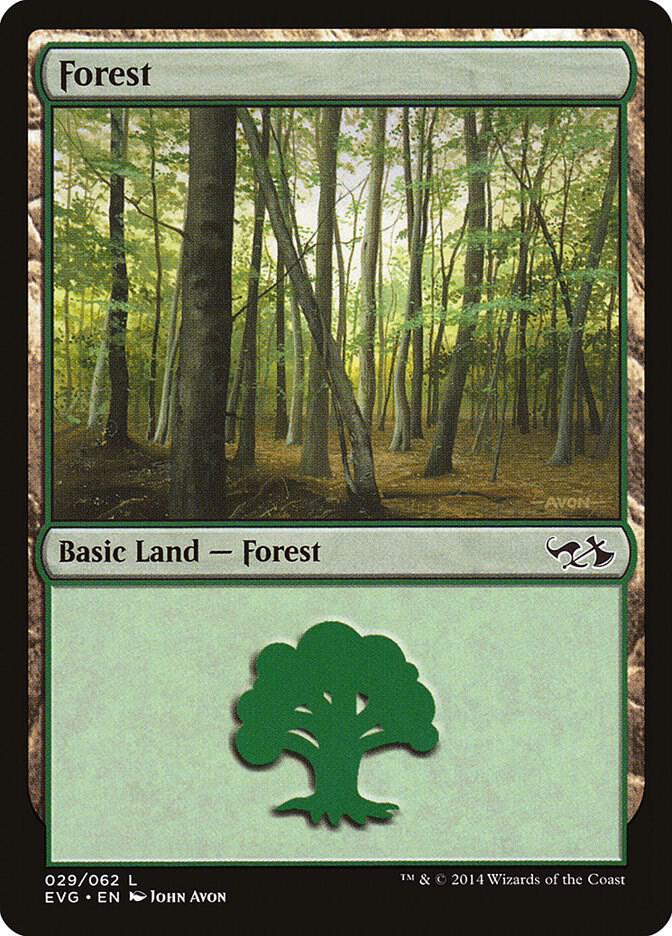 Forest (EVG) 29 card from Duel Decks: Anthology